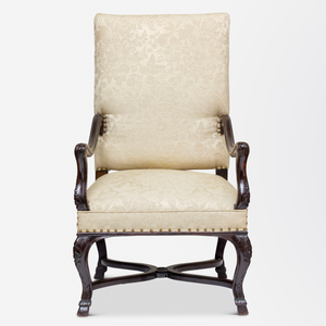 Victorian Louis XIV Style Arm Chair