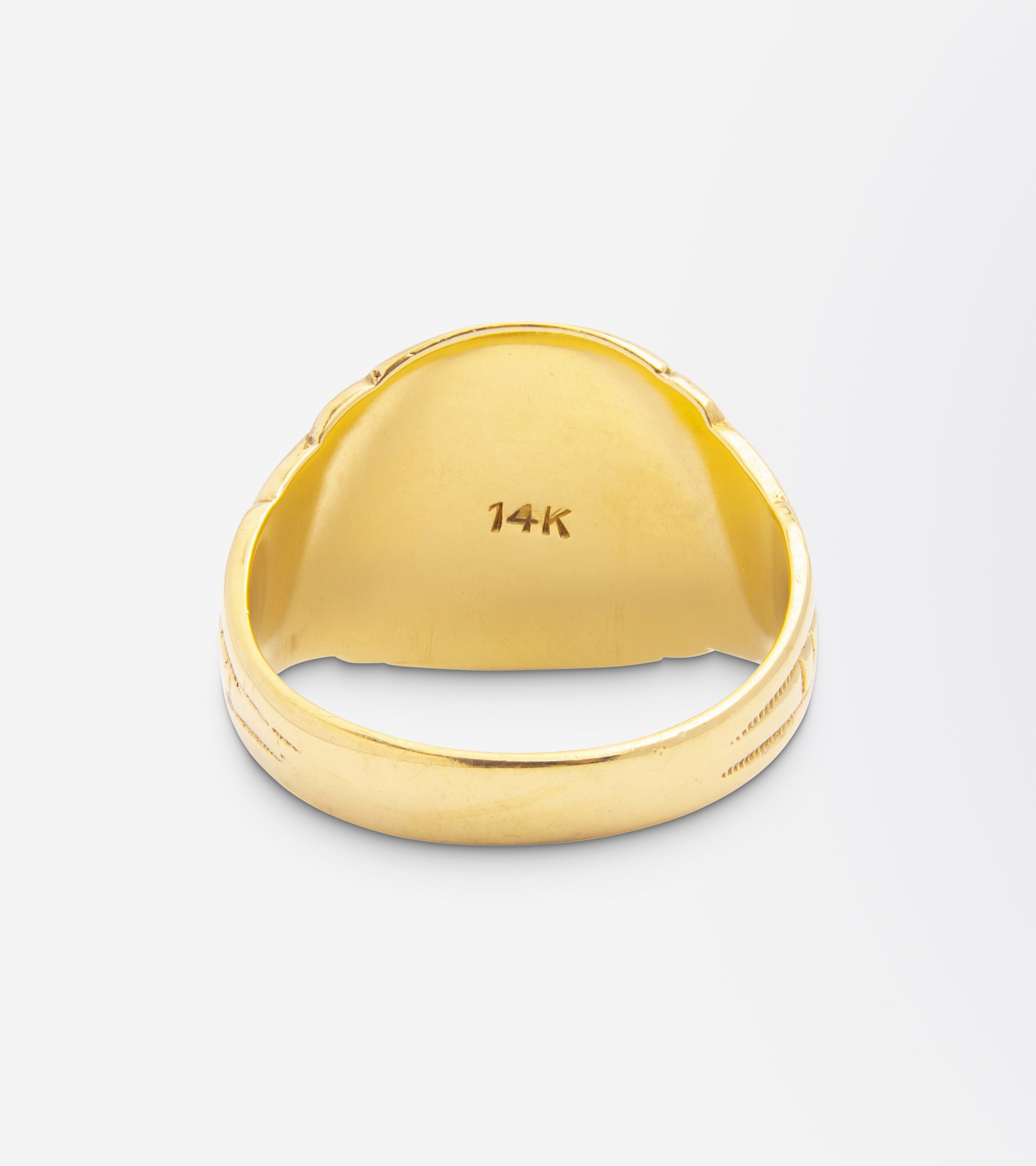 Celtic Design 14kt Gold Signet Ring