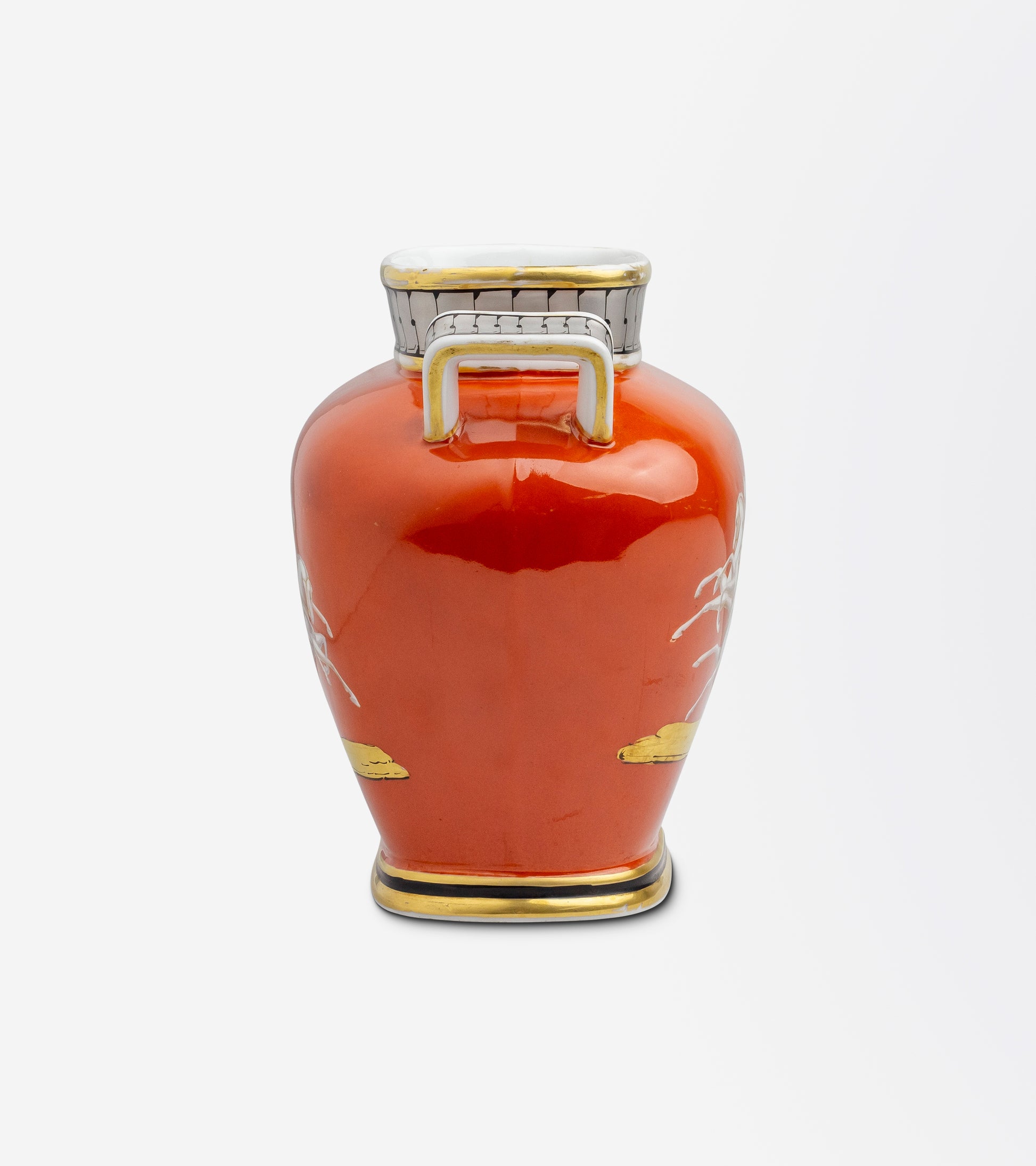 Porcelain Greek Revival Vase Attributed to Samuel Alcock & Co