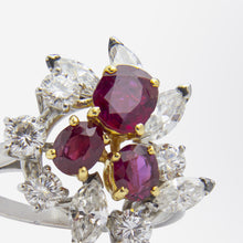 Load image into Gallery viewer, Mid Century Ruby and Diamond Ring by Chaumet

