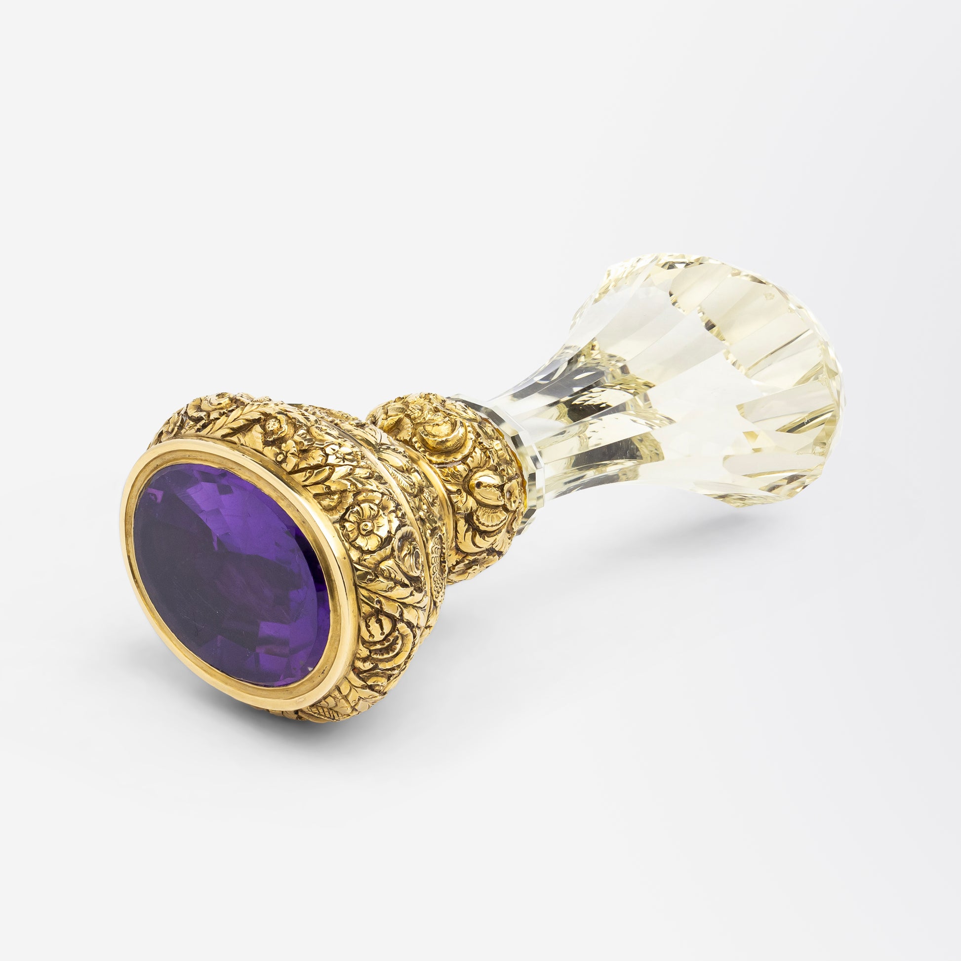 Regency Period, Gold, Amethyst & Citrine Desk Seal