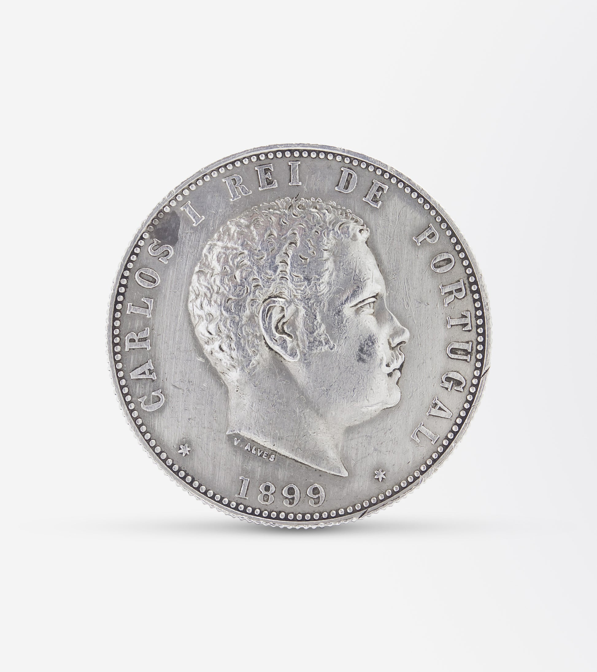 Portuguese Trompe-l'oeil Silver Coin Box