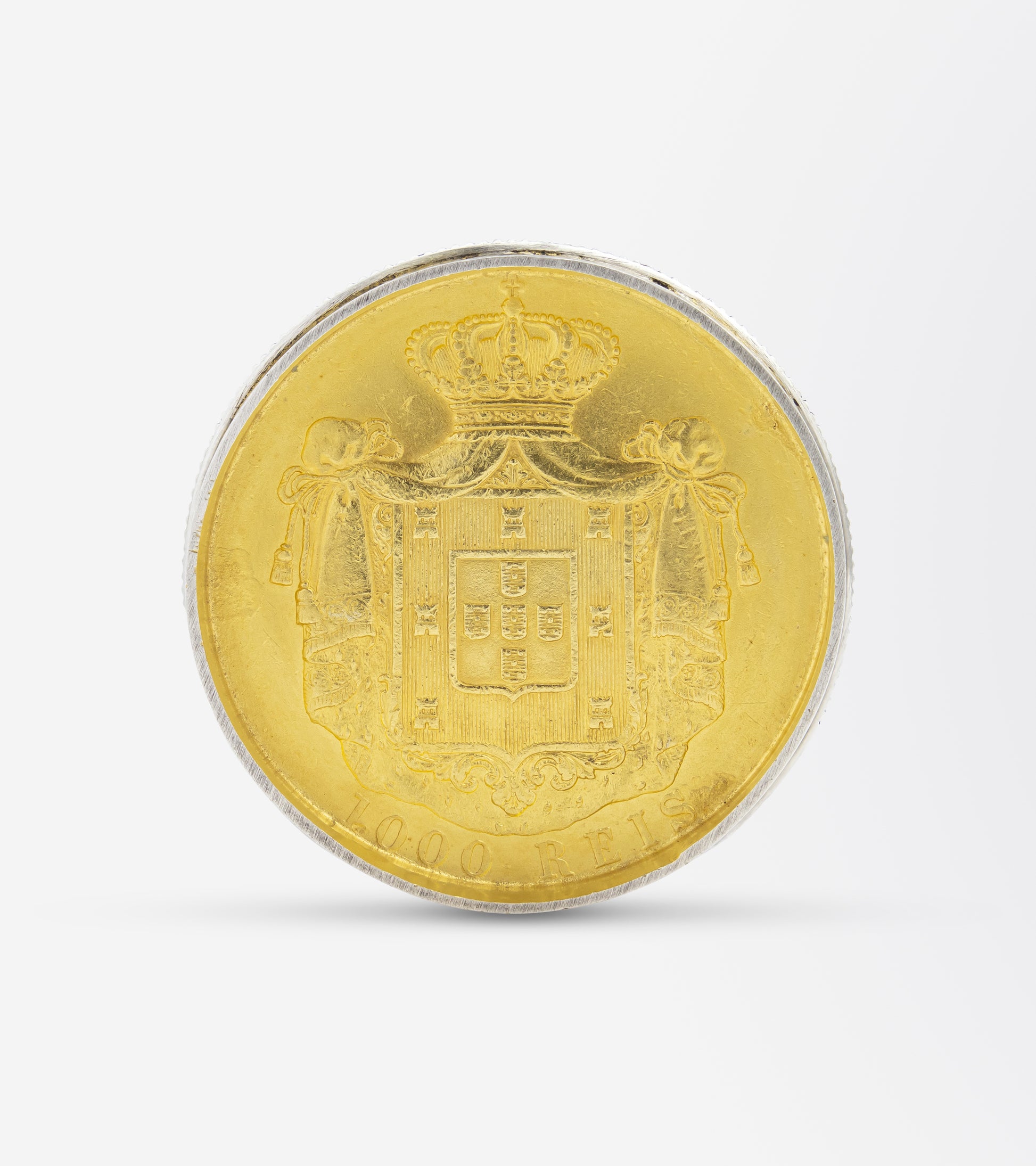 Portuguese Trompe-l'oeil Silver Coin Box