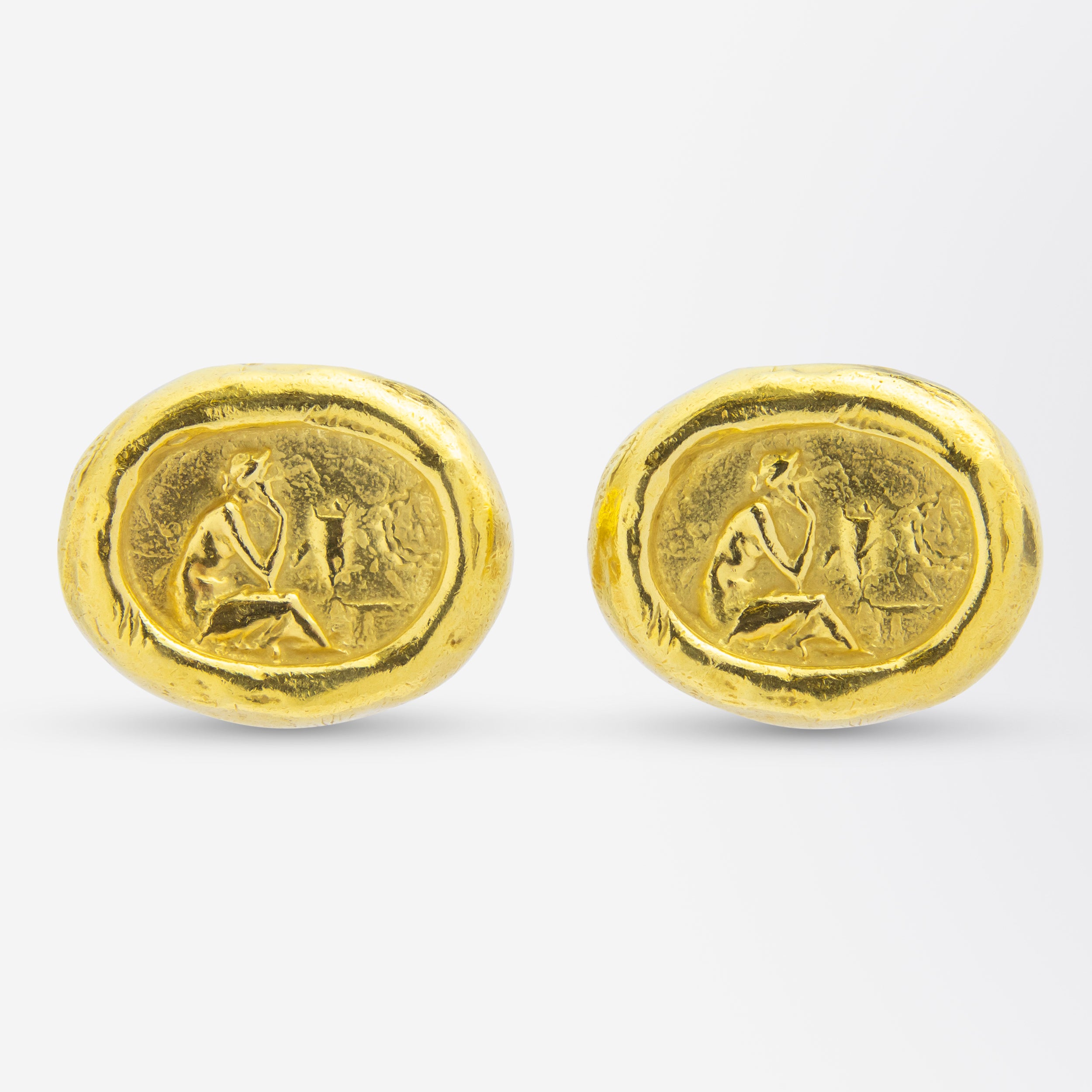 18kt Gold Seidengang 'Odyssey' Clip Earrings