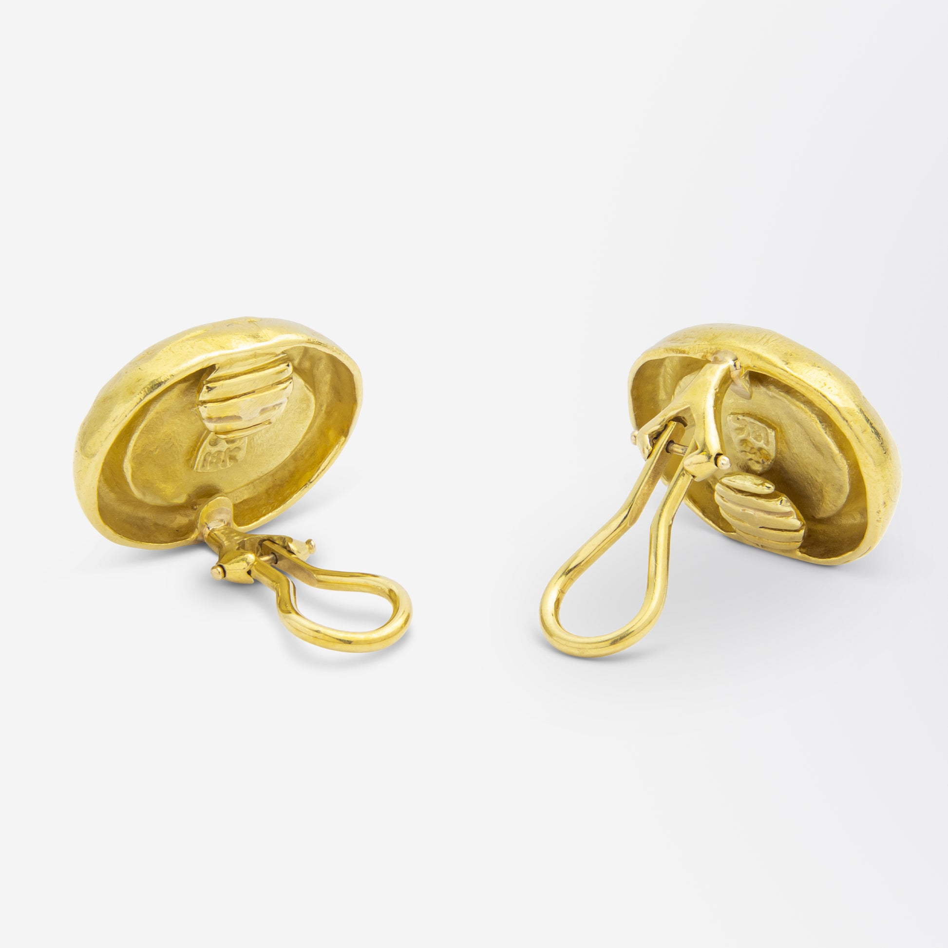 18kt Gold Seidengang 'Odyssey' Clip Earrings