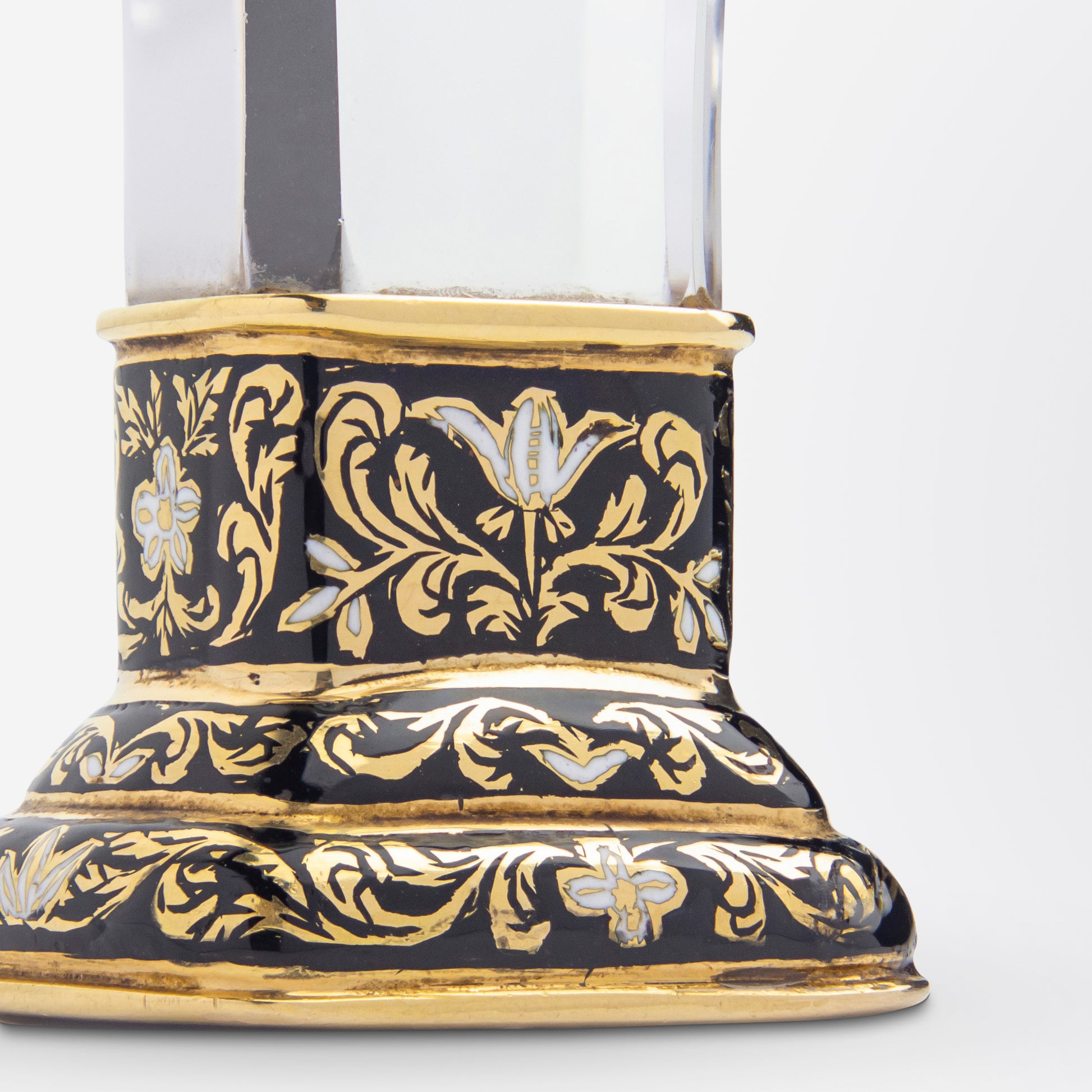 18kt Gold, Carnelian, Rock Crystal & Enamel Desk Seal