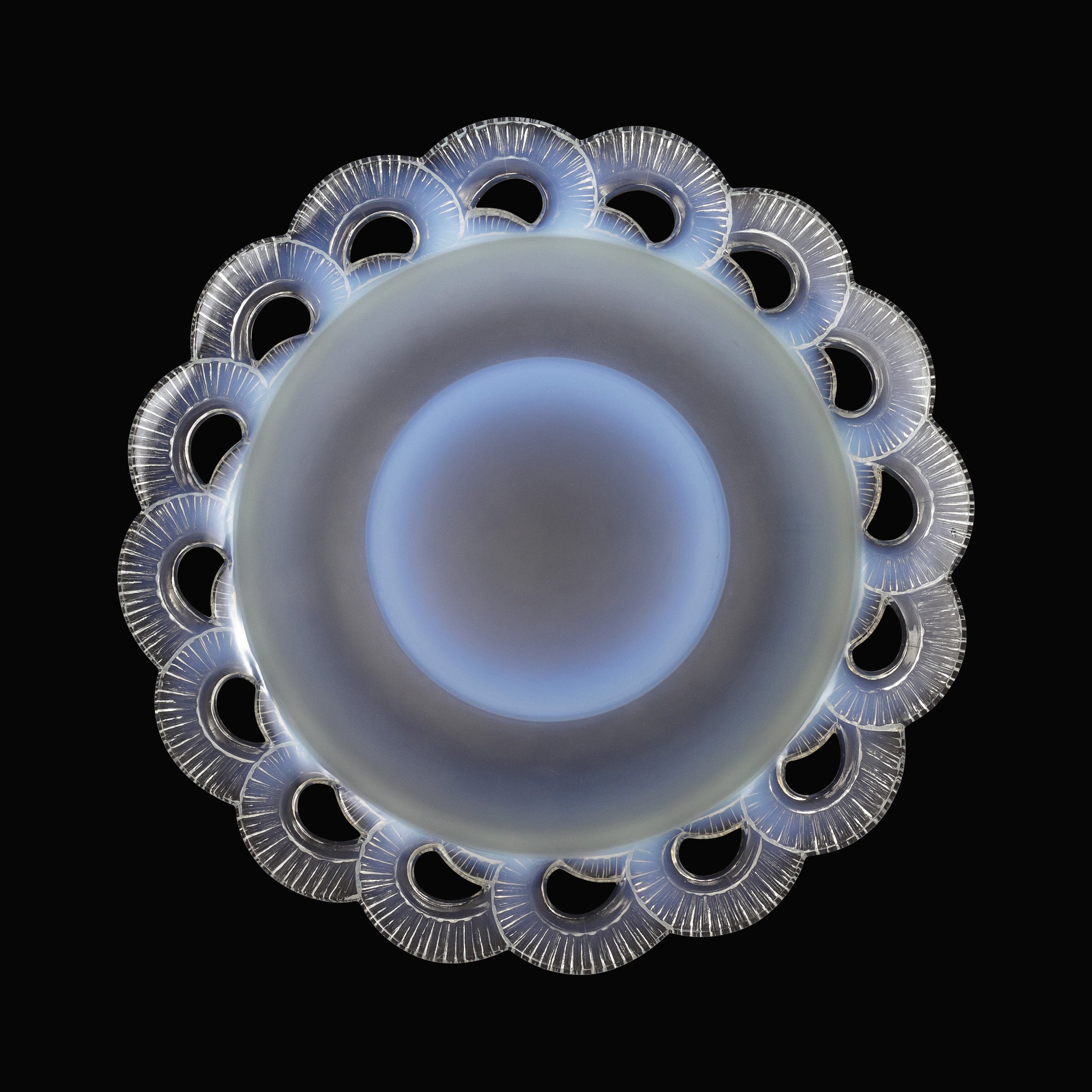 Pierre d'Avesn Art Deco Glass Centrepiece