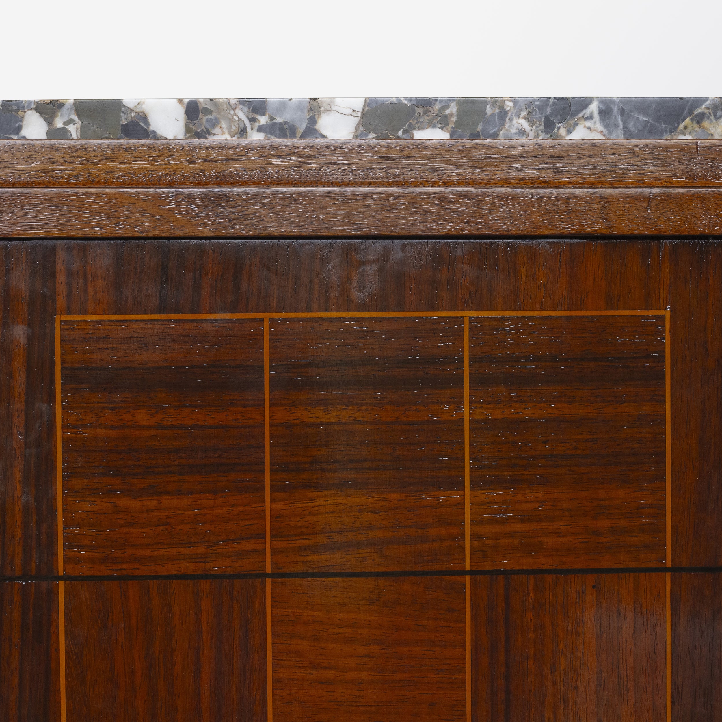 1920s French Art Deco Marble Topped Sideboard