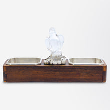 Load image into Gallery viewer, French Art Deco, Silver, Rock Crystal &amp; Ivory Desk Tidy
