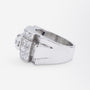 French Art Deco 'Tank' Ring in Platinum & Diamonds
