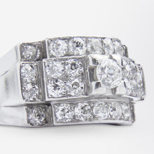 Load image into Gallery viewer, French Art Deco &#39;Tank&#39; Ring in Platinum &amp; Diamonds
