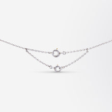 Load image into Gallery viewer, Art Deco Platinum &amp; Diamond Fan Necklace
