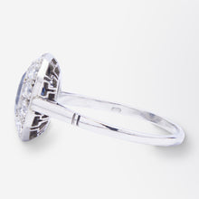 Load image into Gallery viewer, French Art Deco Diamond and Australian Sapphire Ring
