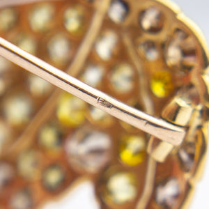 Rene Boivin 18kt Gold & Diamond Brooch Pin