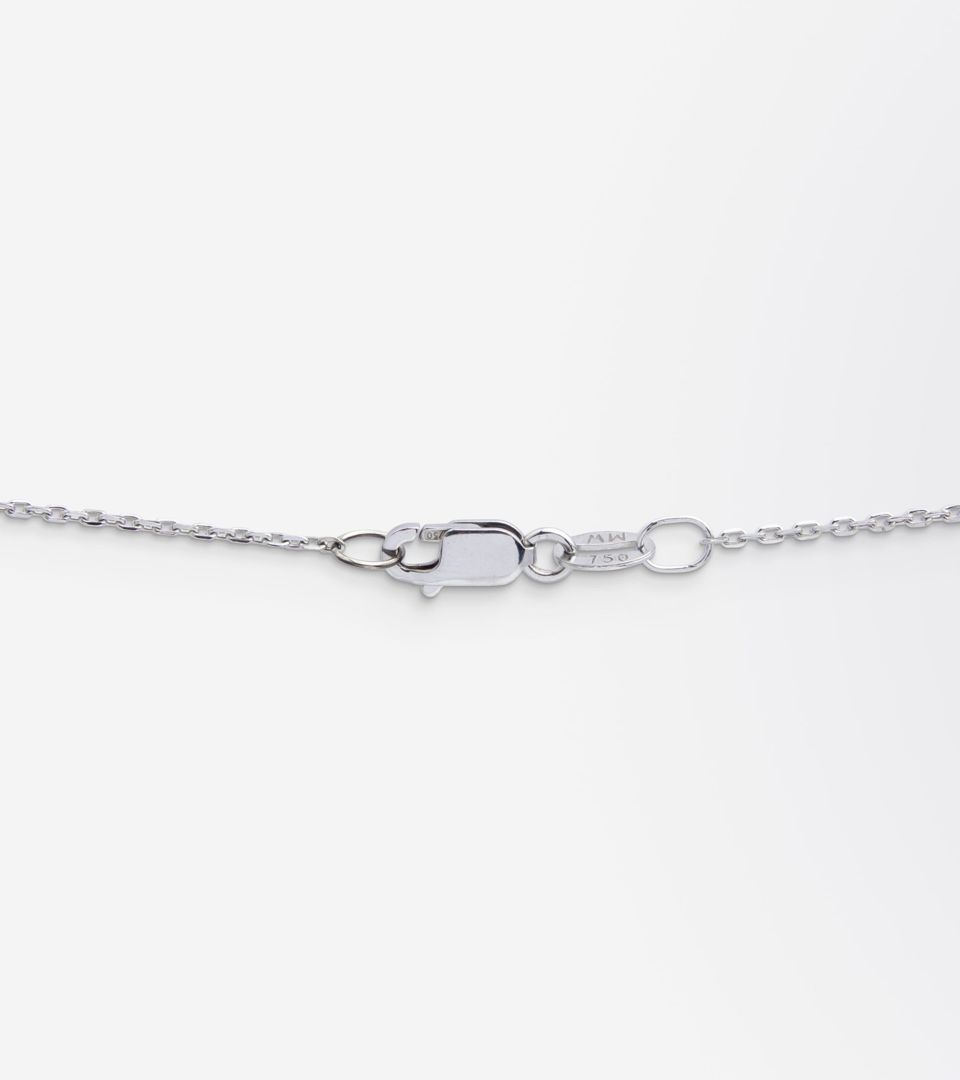 Art Deco Diamond Pendant on White Gold Chain