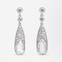 Platinum & Diamond Belle Epoque Style Drop Earrings