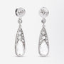 Platinum & Diamond Belle Epoque Style Drop Earrings