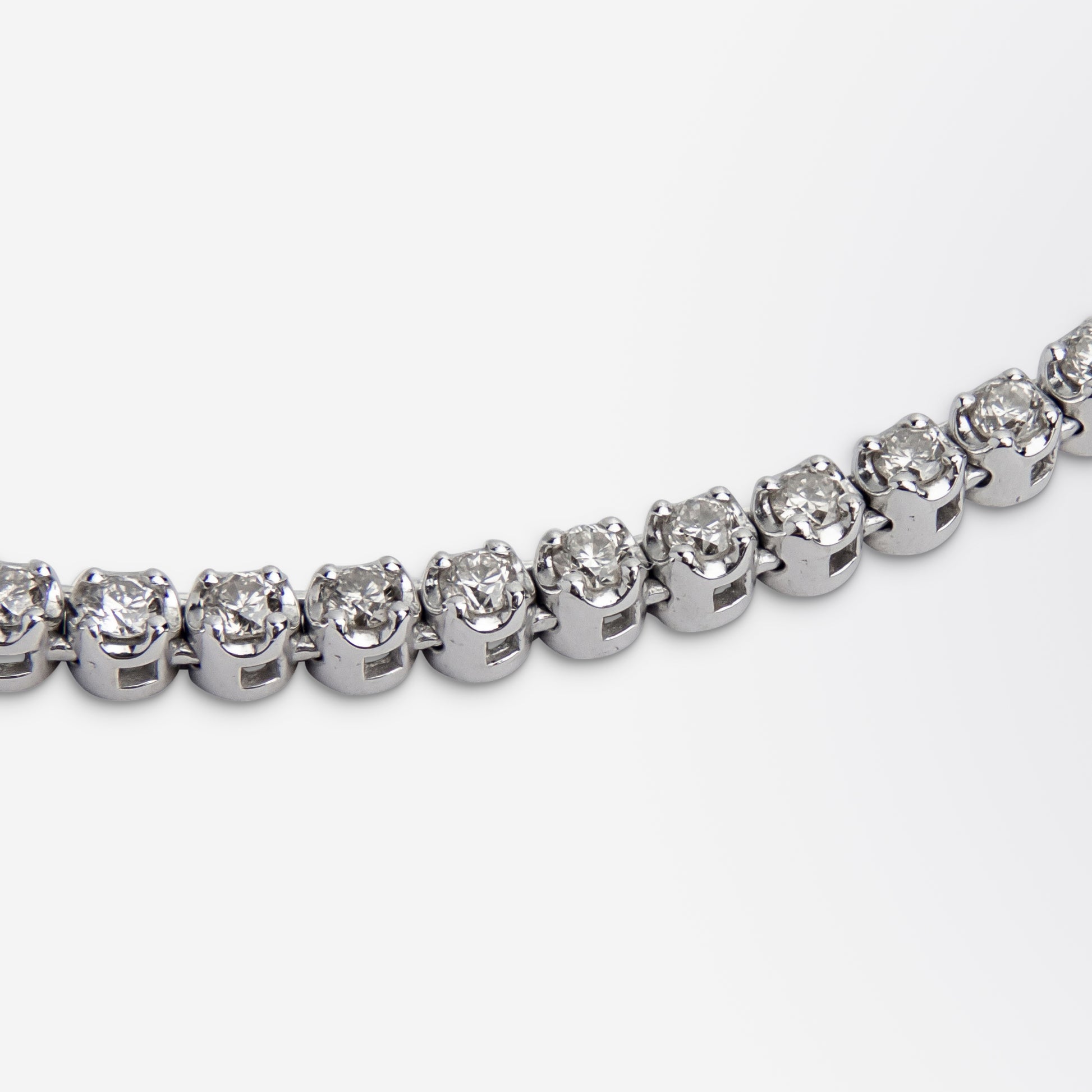 White Gold & Diamond Tennis Necklace