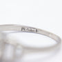 Mid Century 18kt White Gold & Diamond Ring