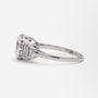 Mid Century 18kt White Gold & Diamond Ring