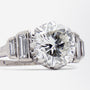 Mid Century 18kt White Gold & Diamond Ring