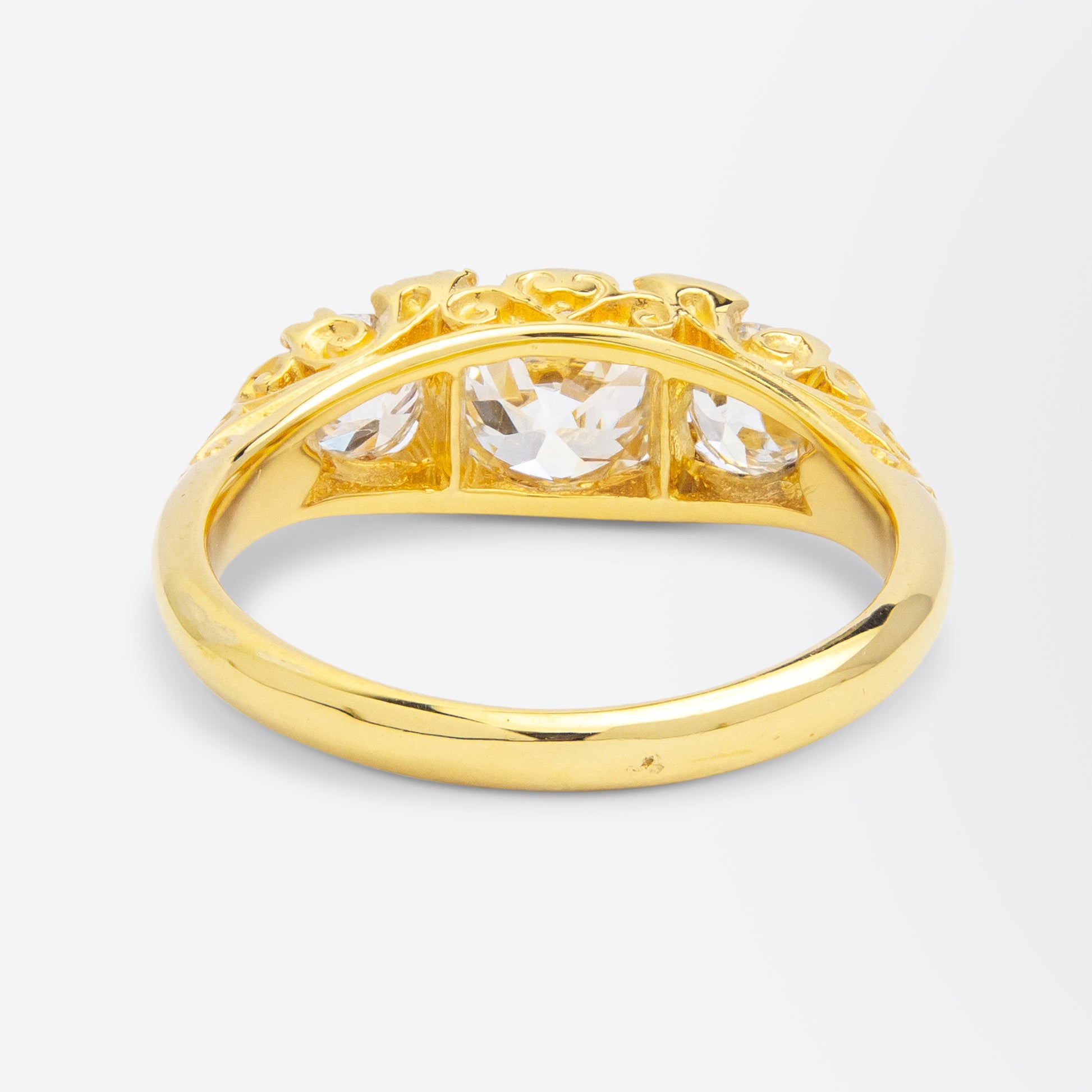 Bague Trinity en diamant taille ancienne