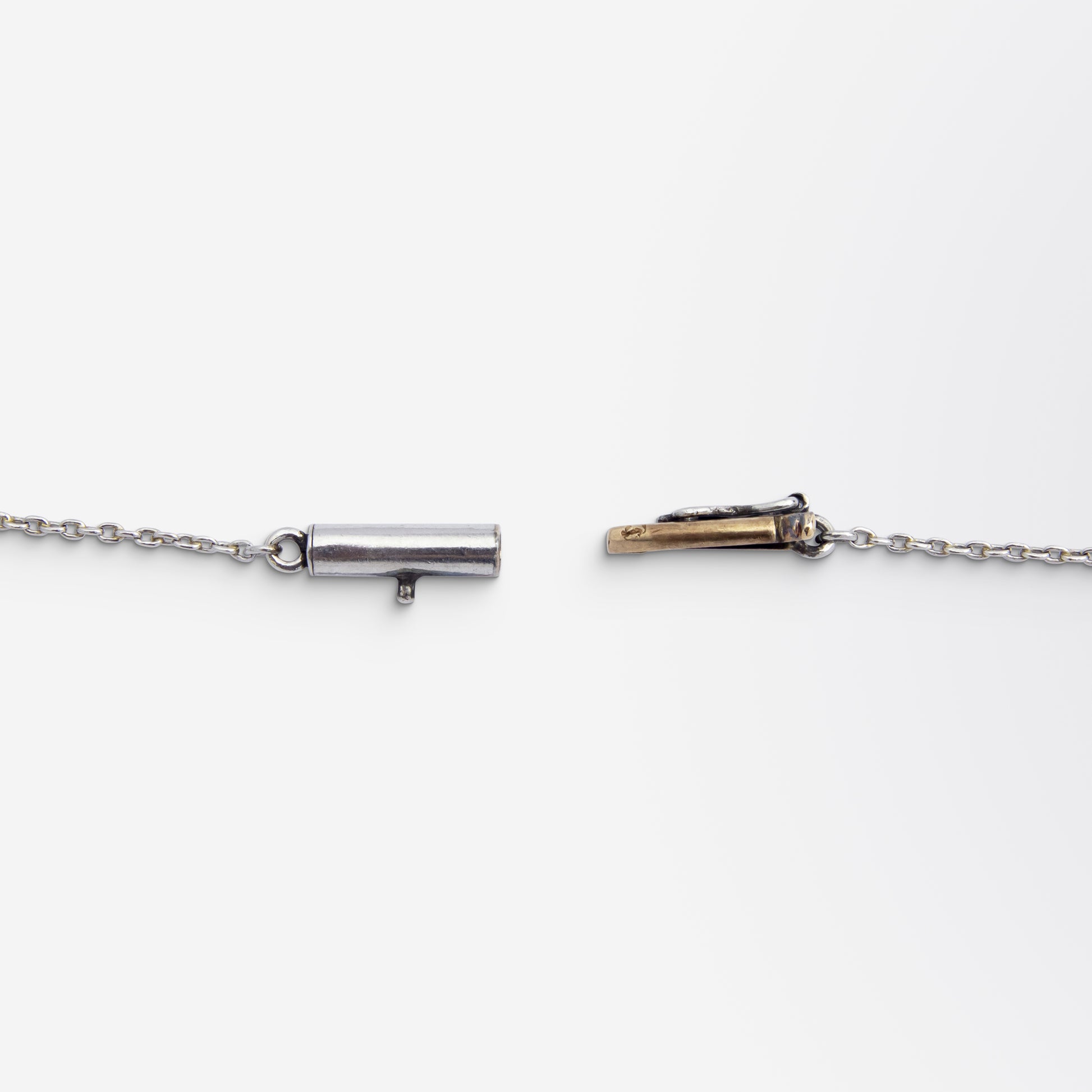 Collier nuisette édouardien en diamants et saphirs blancs