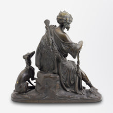 Load image into Gallery viewer, Bronze Statue of Diana with Dog and Child
