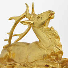 Load image into Gallery viewer, Christian Dior Silver Plated Covered Centrepiece With Gilt Stags
