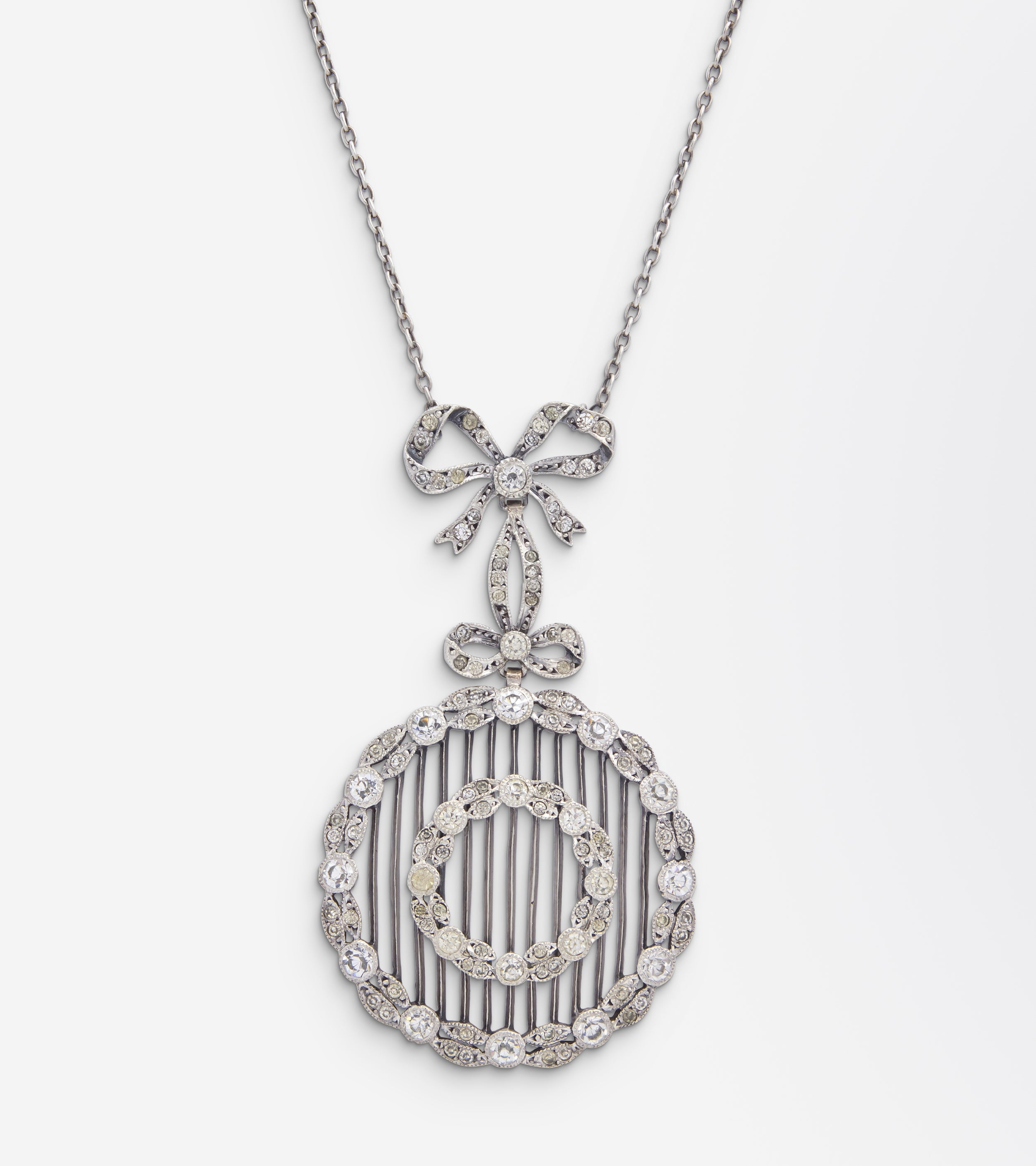 Murrle Bennet, Edwardian Period, Silver & Paste Necklace