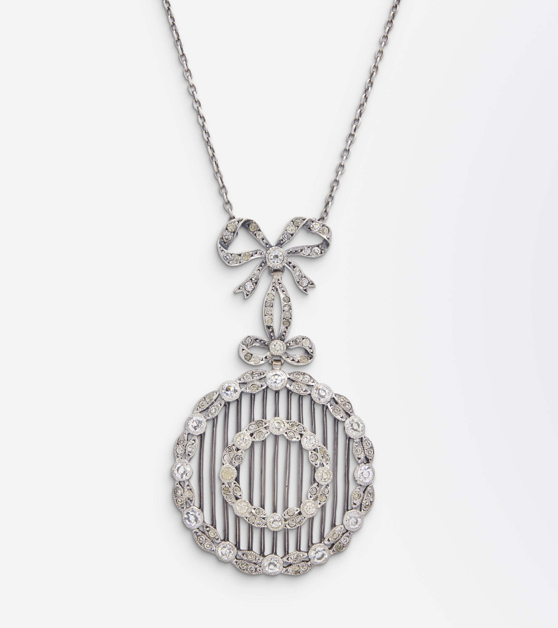 Murrle Bennet, Edwardian Period, Silver & Paste Necklace