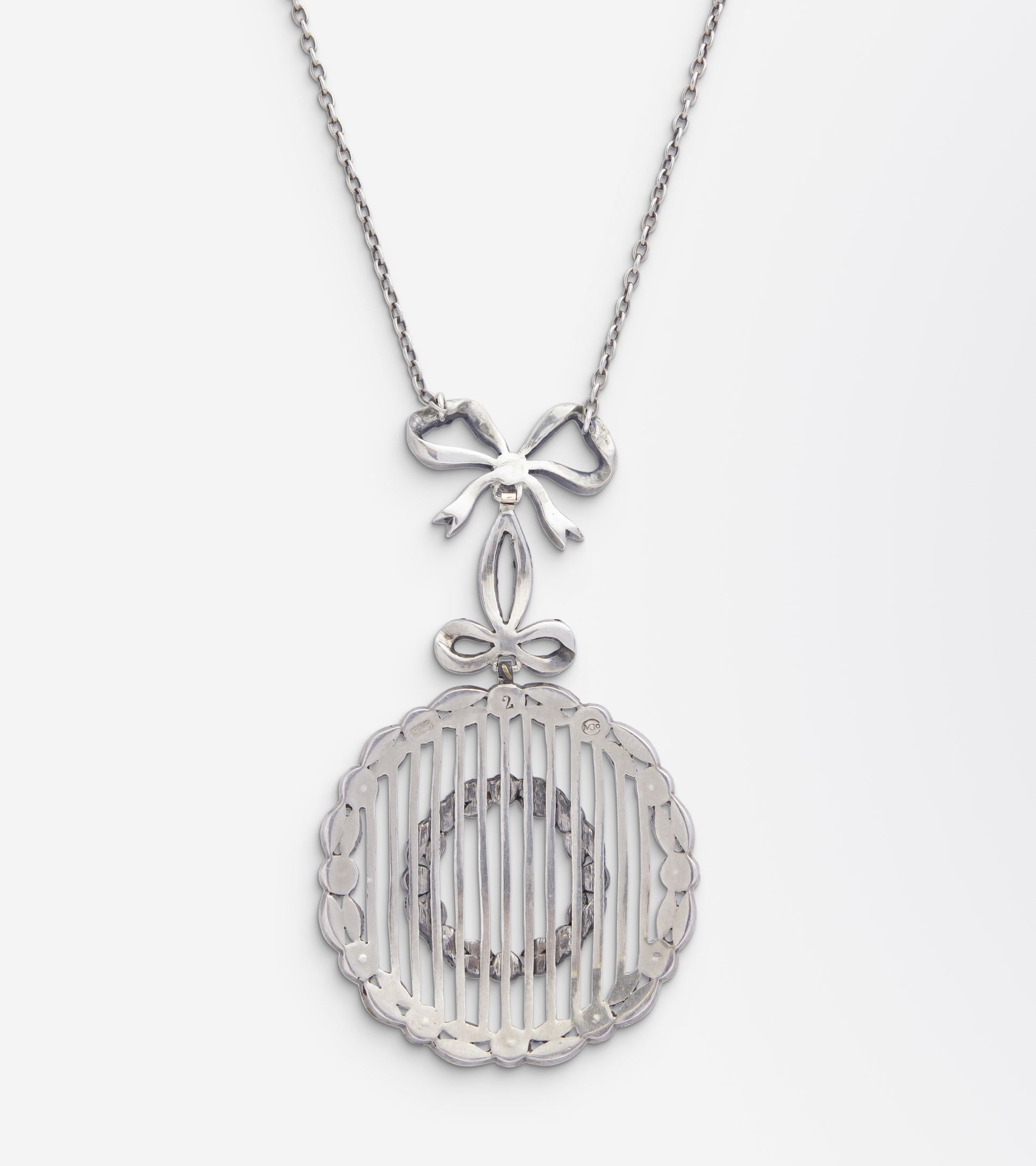 Murrle Bennet, Edwardian Period, Silver & Paste Necklace