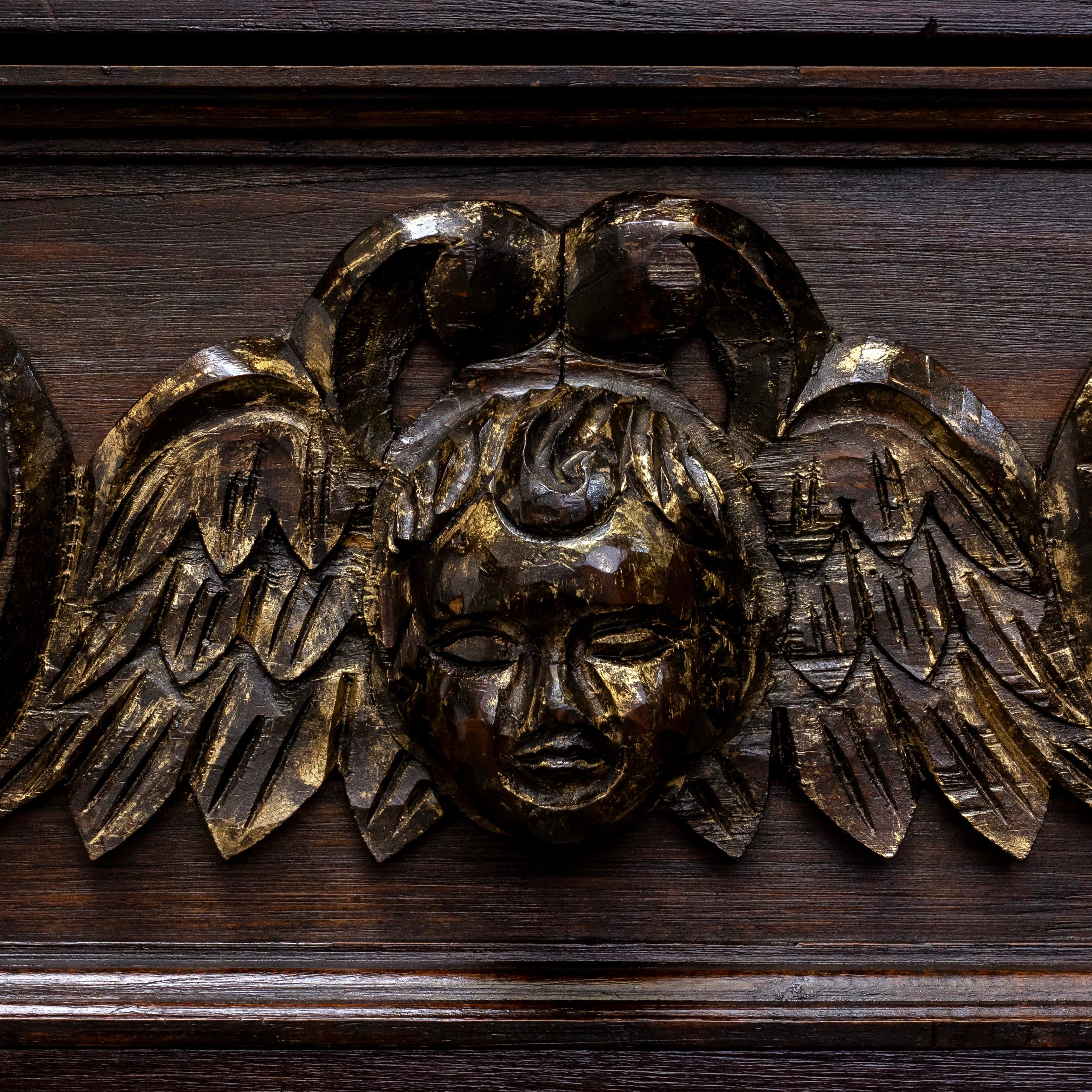 Carved and Gilt Italian Three Drawer Chest