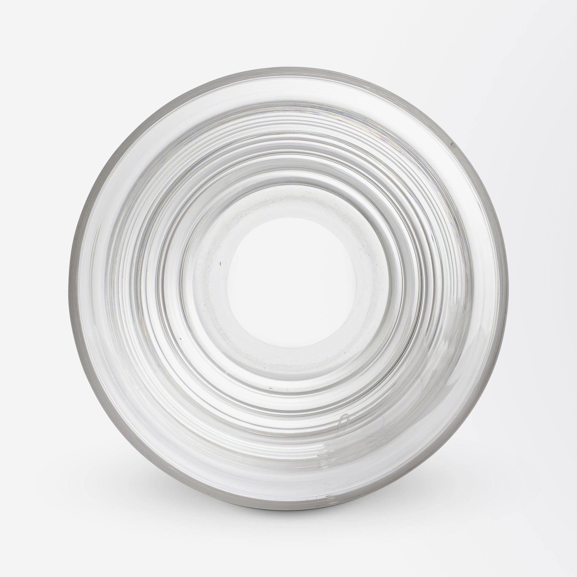 Lead Crystal Fish Vase by Royal Brierley