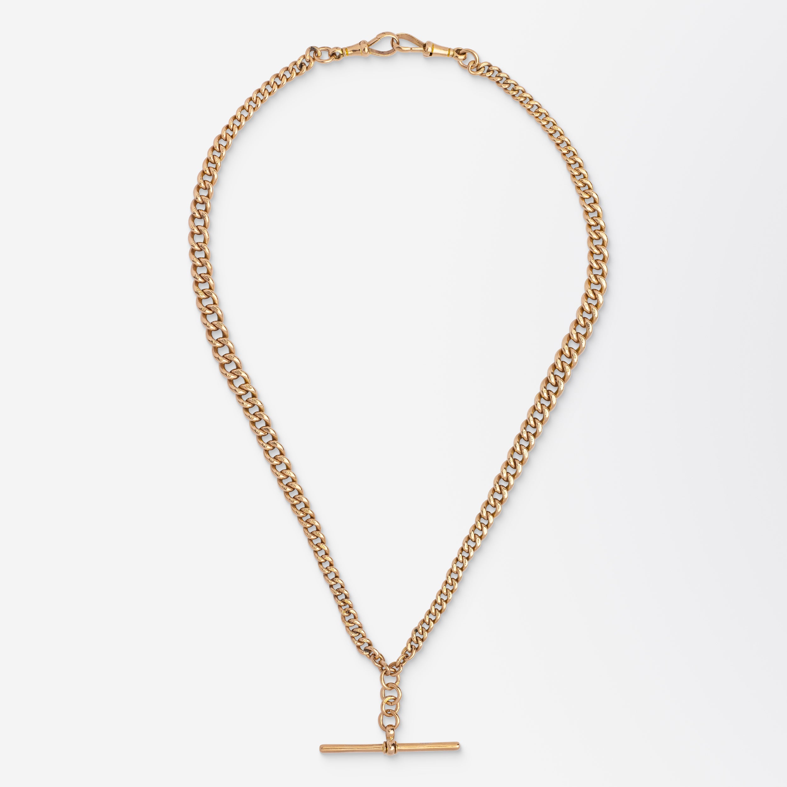 An Antique 9kt Gold Fob Chain