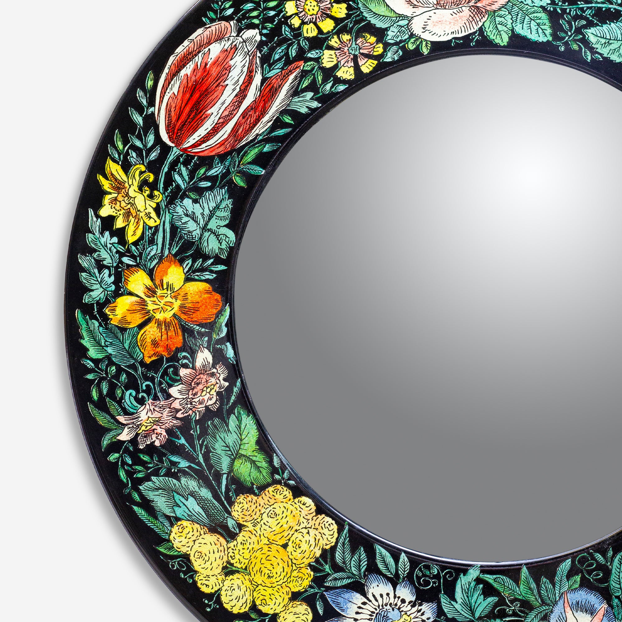 Piero Fornasetti 'Fiori' Lacquer Mirror