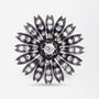 Antique Brooch Conversion Diamond Daisy Ring