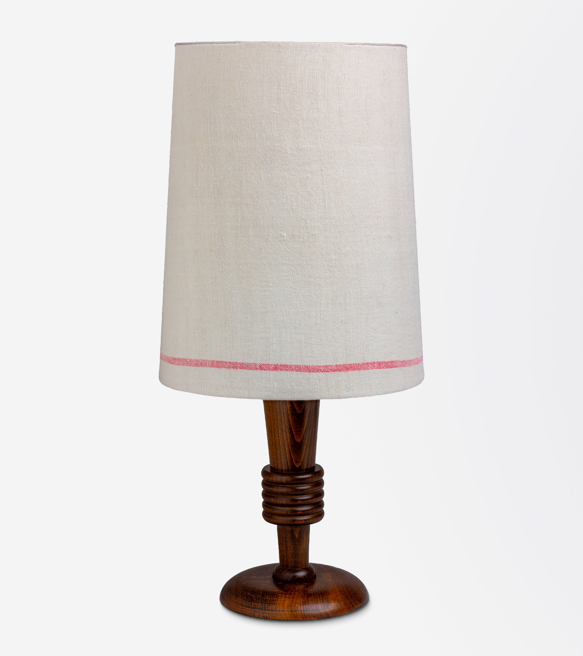 French 1940s Charles Dudouyt Style Timber Lamp