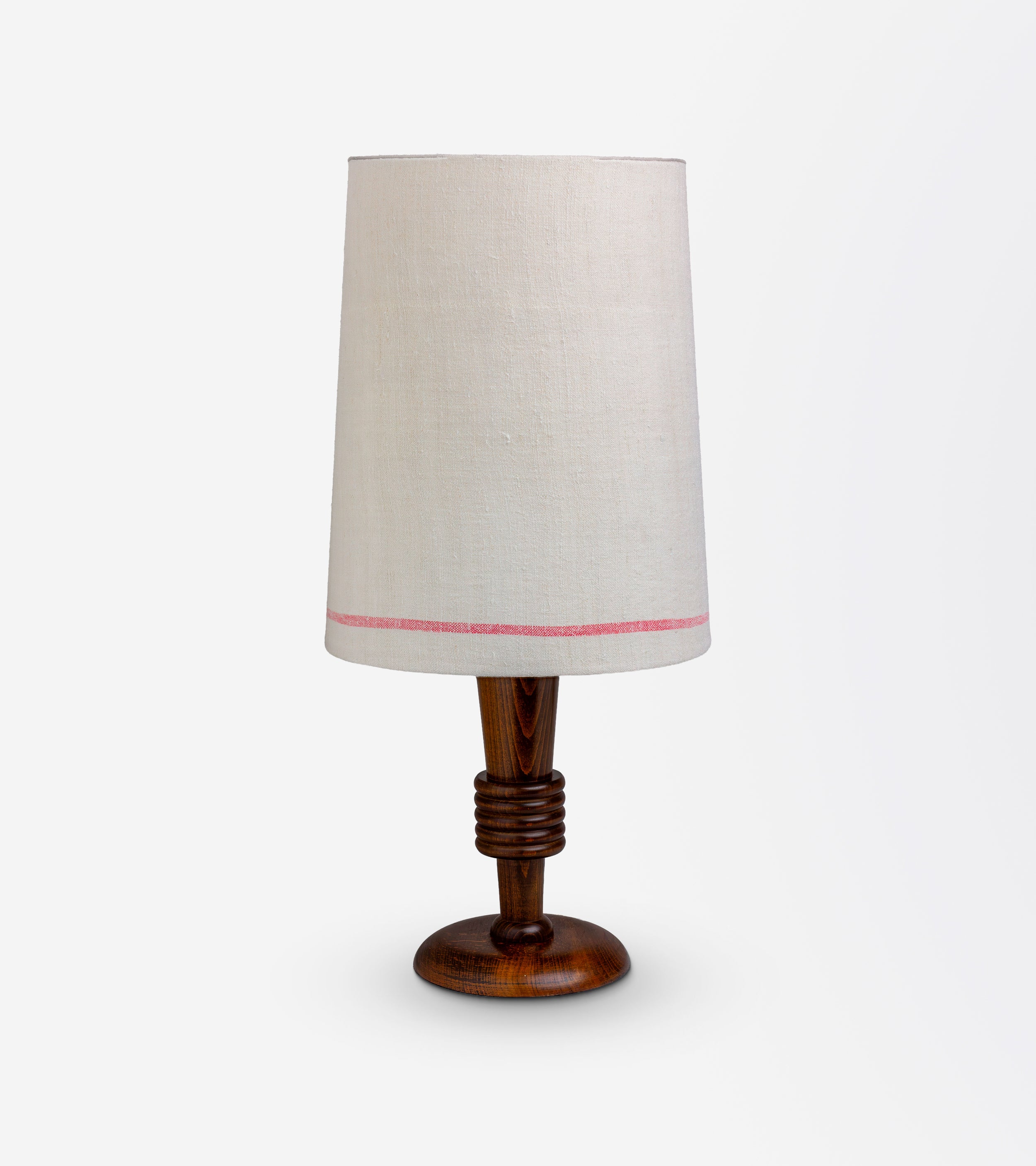 French 1940s Charles Dudouyt Style Timber Lamp