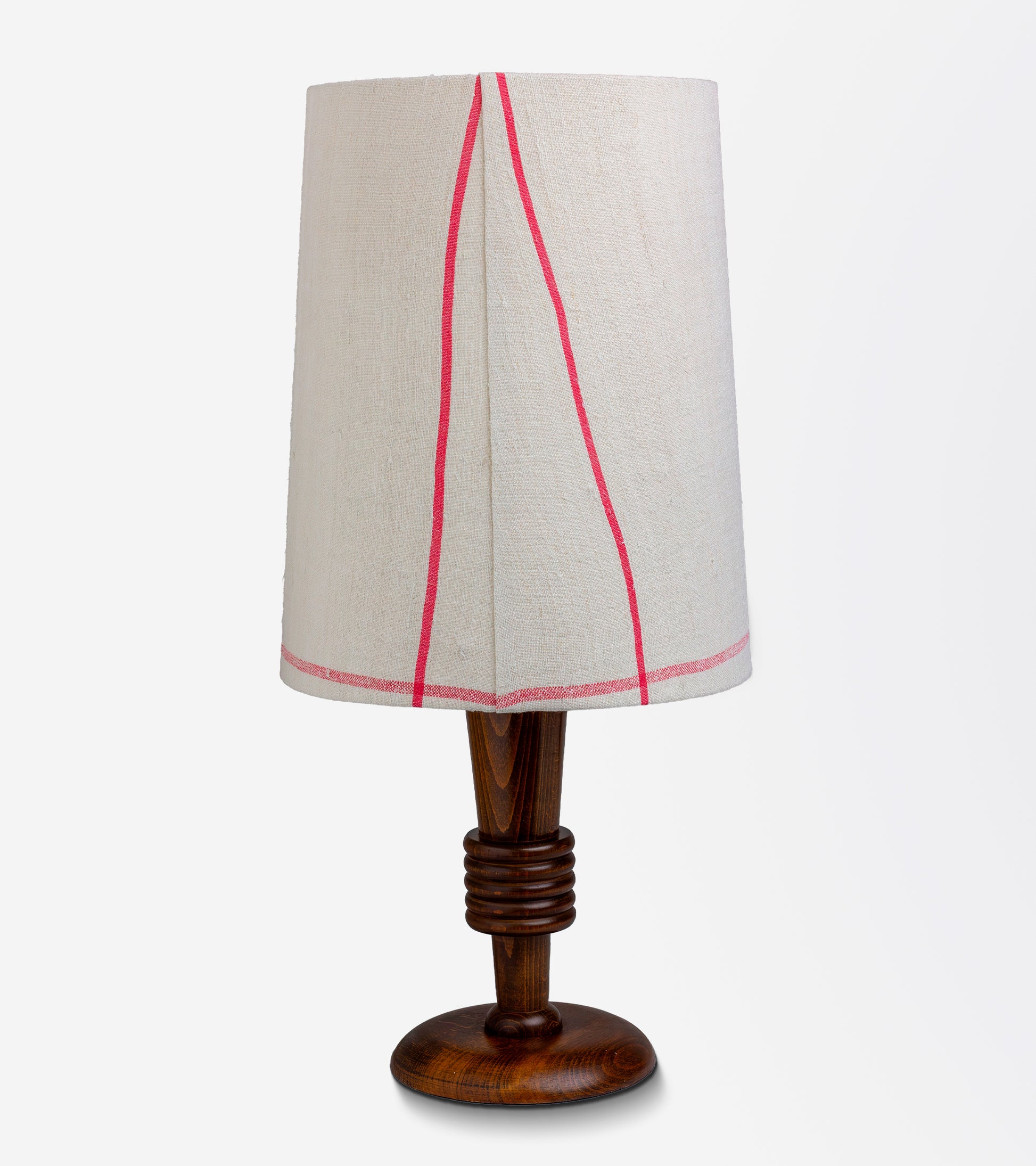 French 1940s Charles Dudouyt Style Timber Lamp