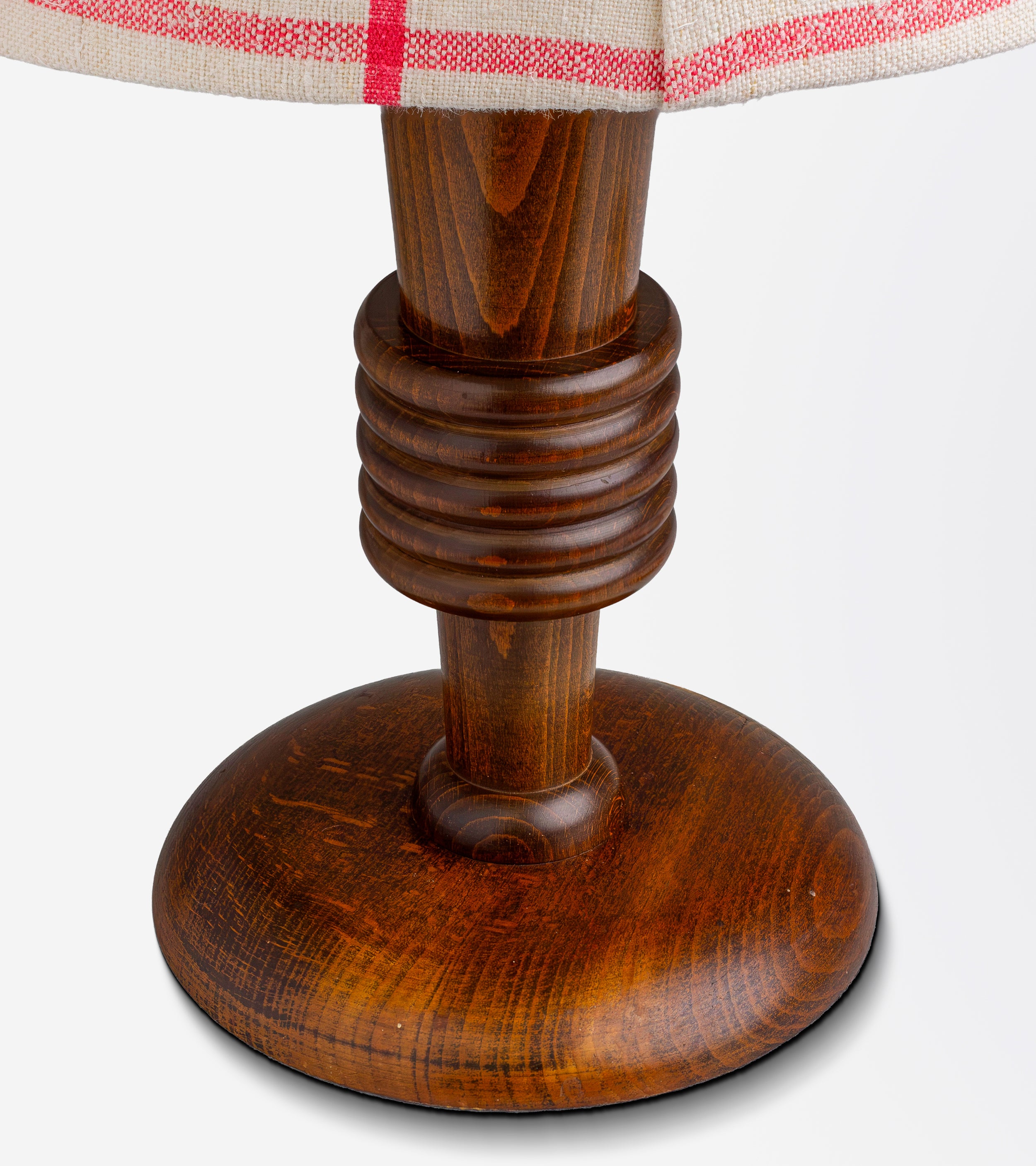 French 1940s Charles Dudouyt Style Timber Lamp