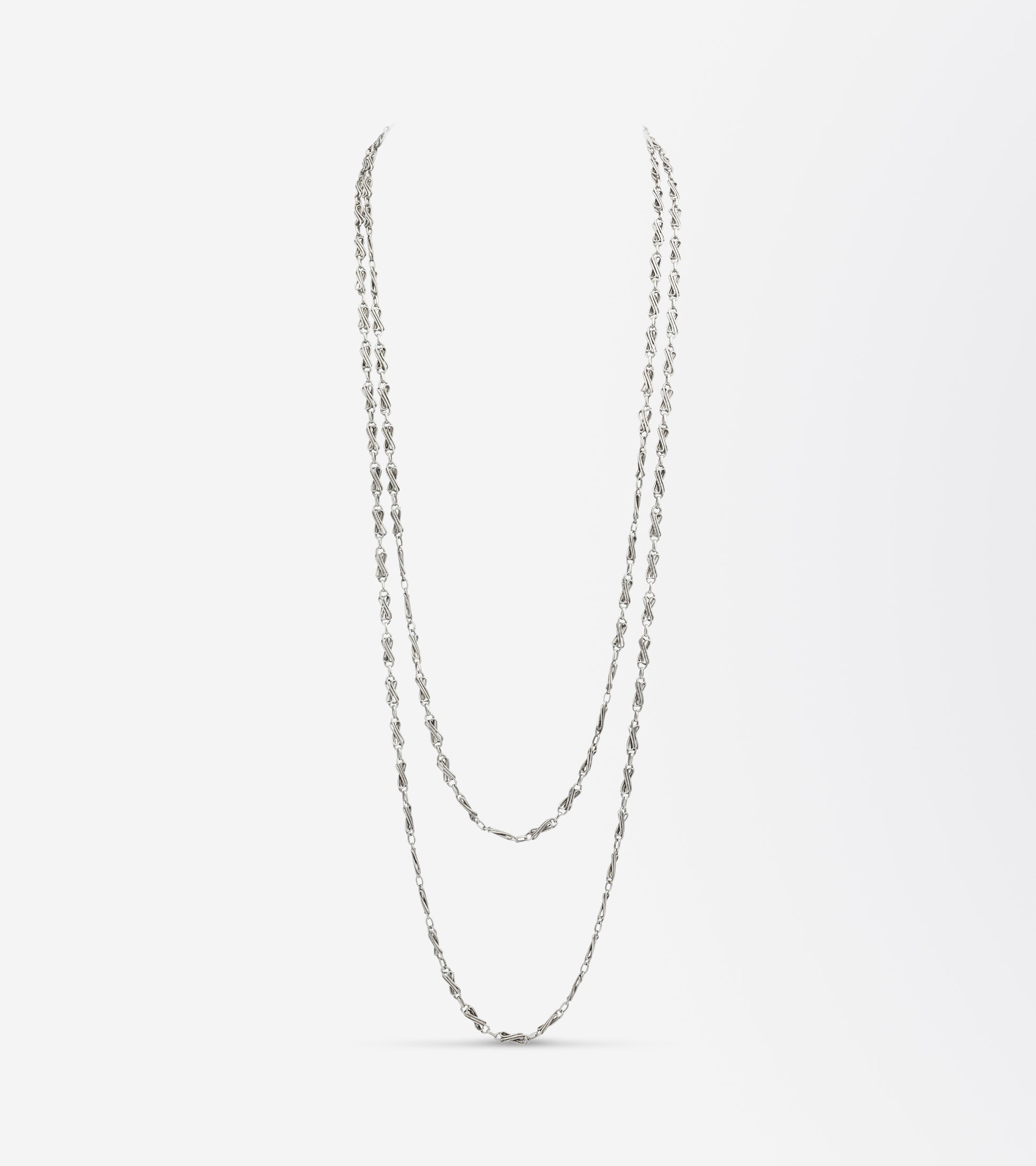 19th Century French Silver Guard Chain