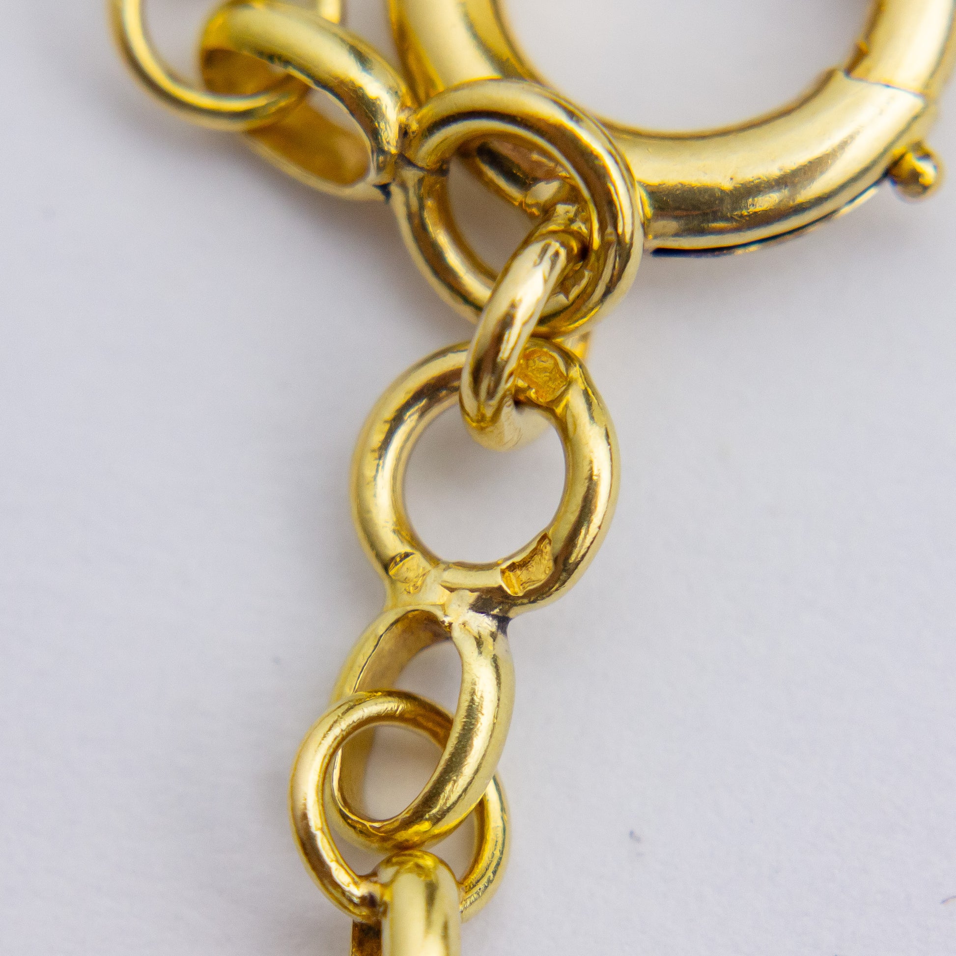 Chaîne de garde française ancienne en or jaune 18 carats