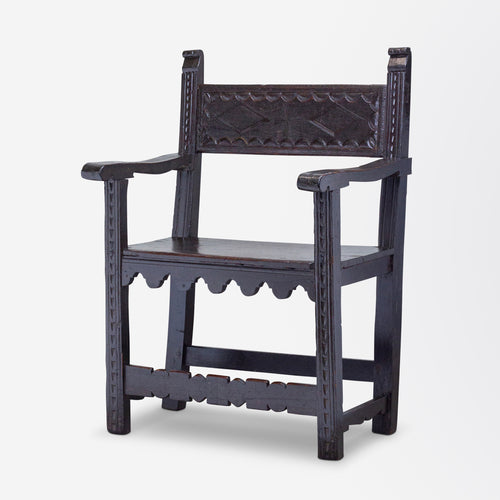 17th Century Spanish Friar's Chair