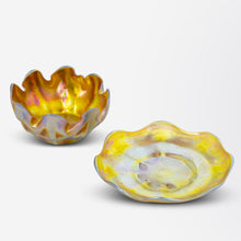 Load image into Gallery viewer, Tiffany Studios Favrile Glass Bowl and Saucer
