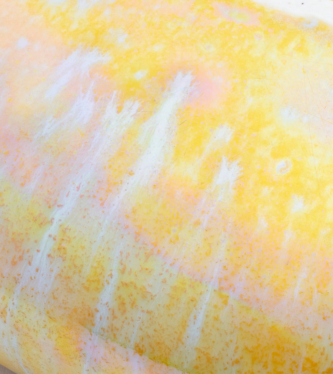 Ruskin Pottery Mottled Yellow Lustre Float Bowl