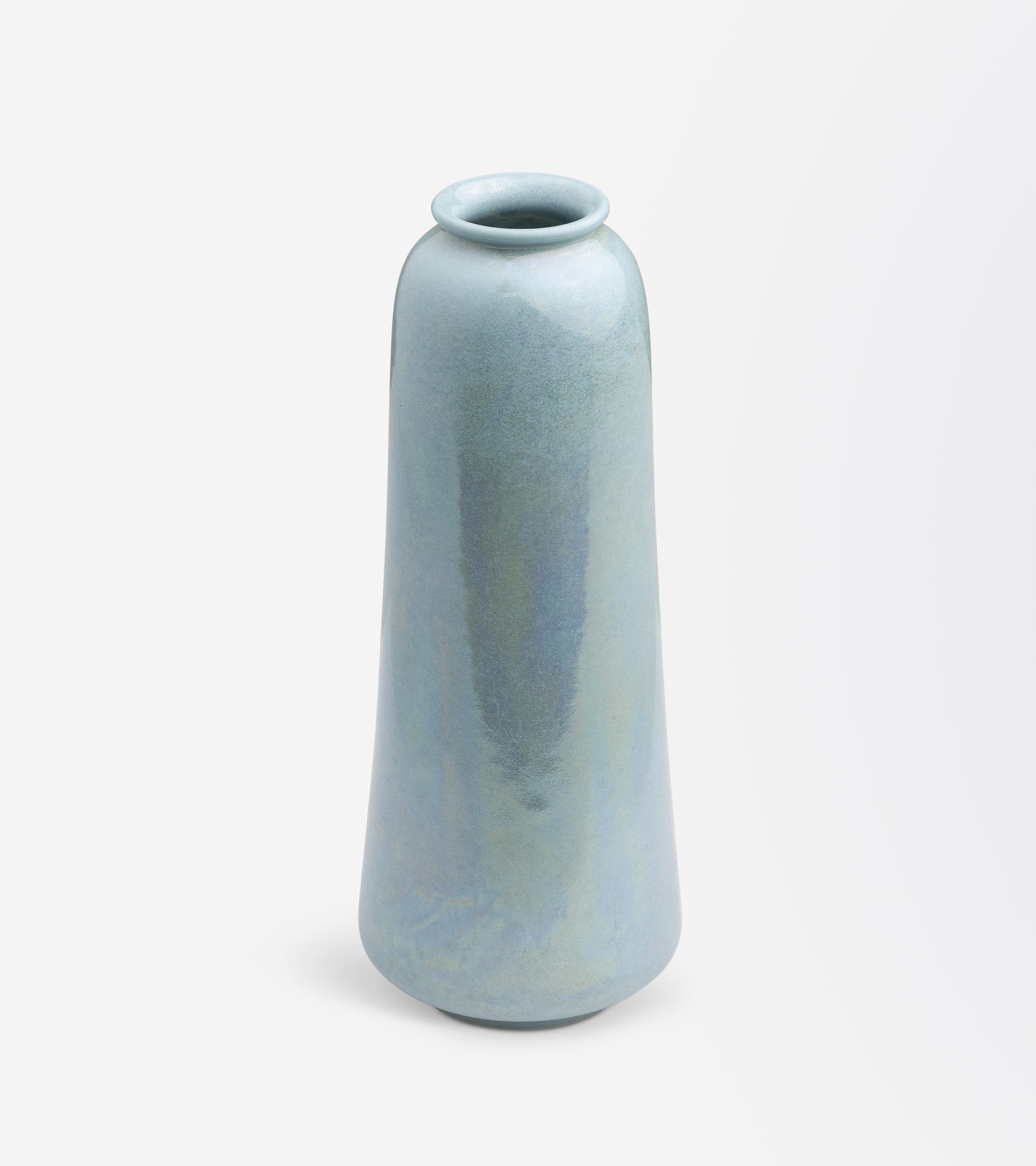 Ruskin Pottery Slender Pale Blue Glazed Vase