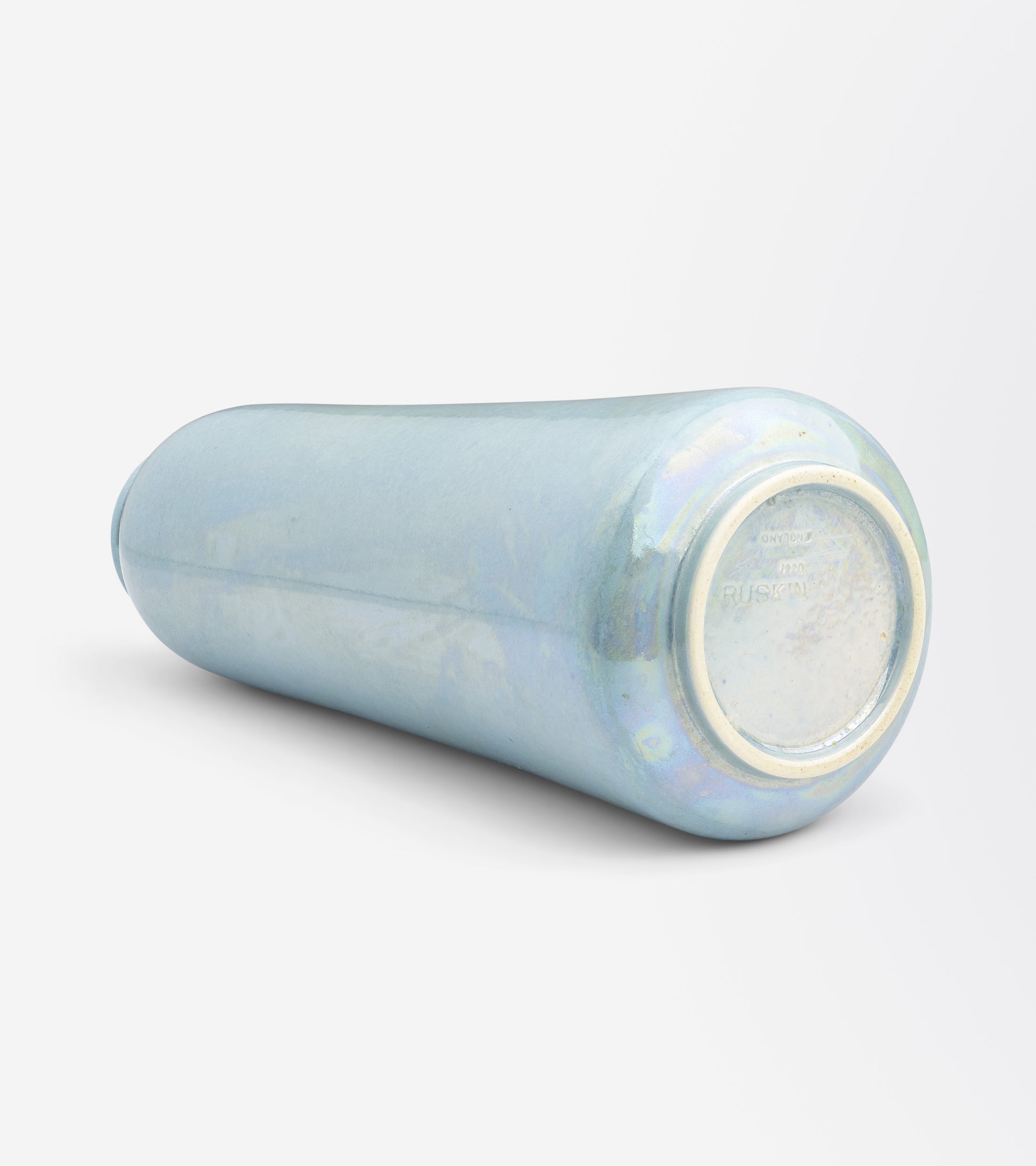 Ruskin Pottery Slender Pale Blue Glazed Vase