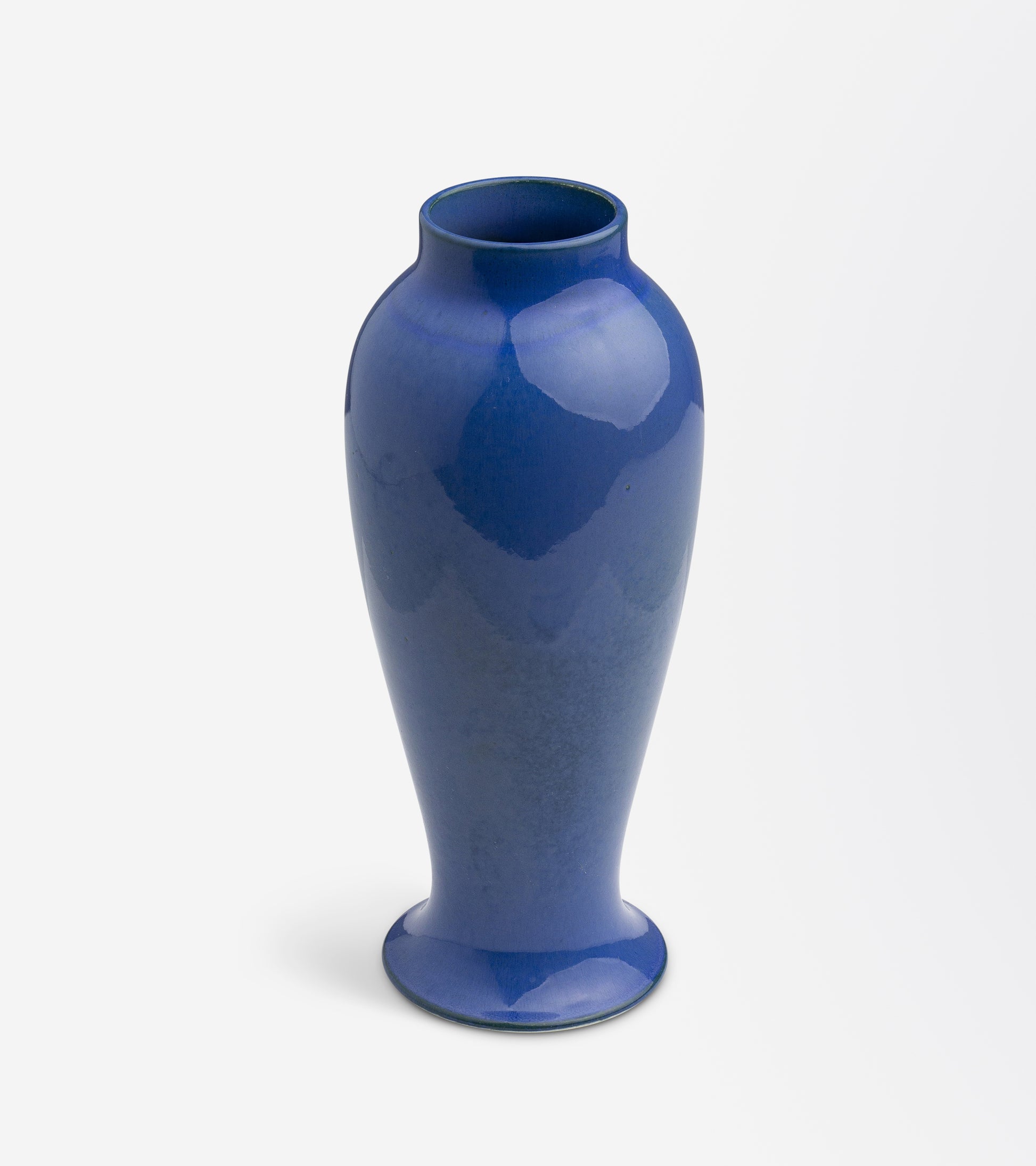 Ruskin Pottery Blue Glazed Baluster Vase