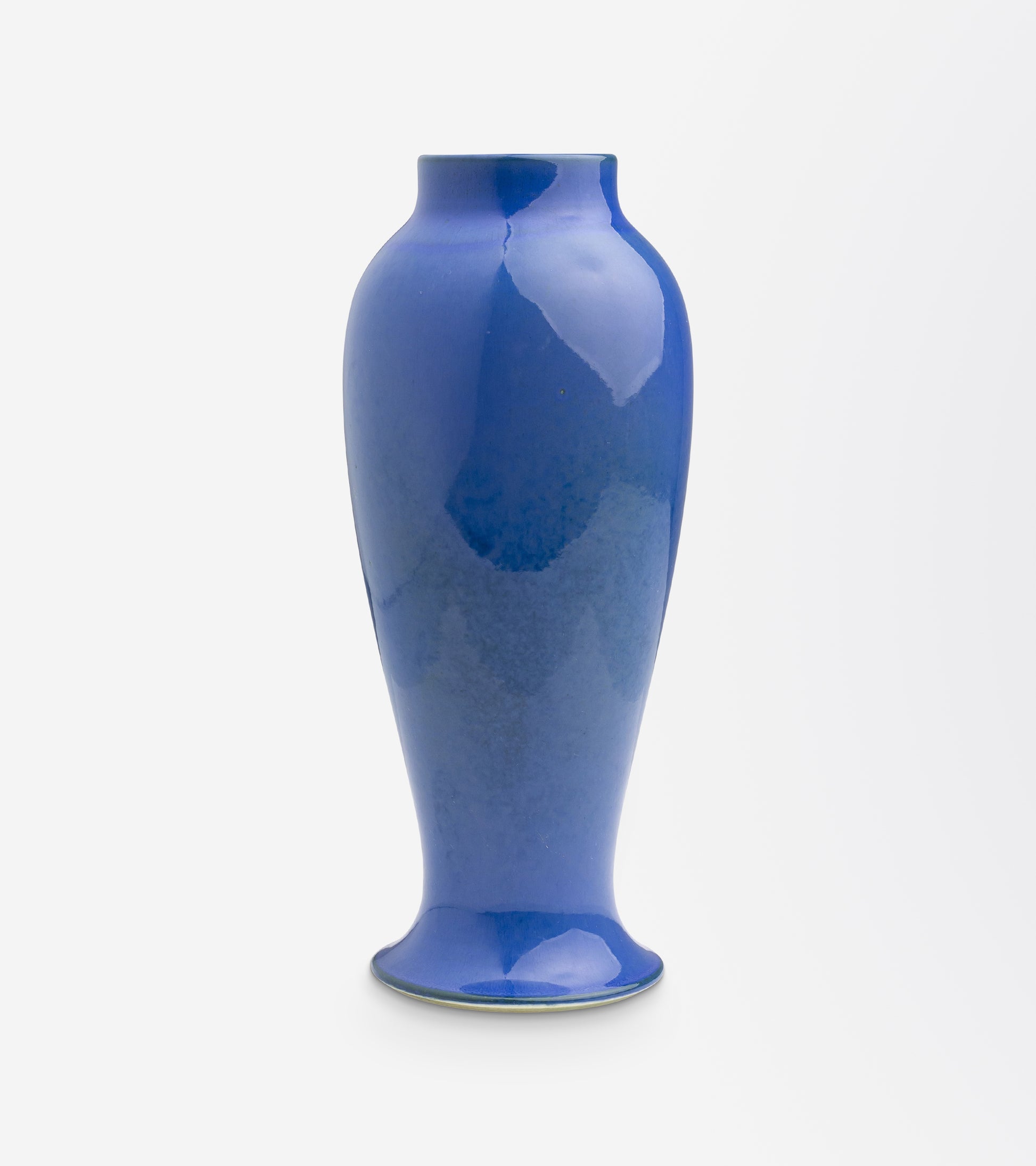 Ruskin Pottery Blue Glazed Baluster Vase